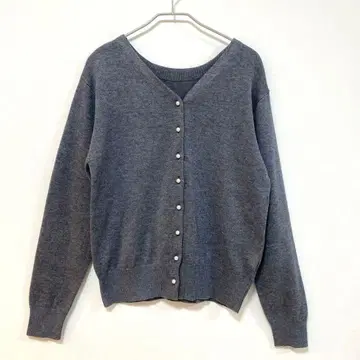 United Arrows 펄 버튼 니트 가디건