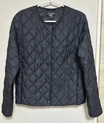 UNIQLO 퍼프테크 퀼팅 자켓 웜 패디드 블랙 M