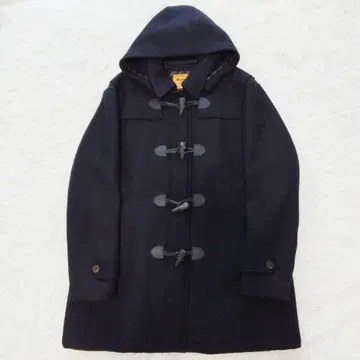 컨디션 최상 KENT 켄트 더플 코트 울 후드 2way 네이비 4L