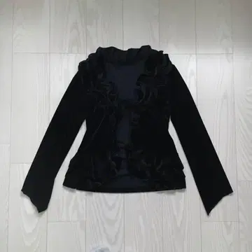 petit poudre 벨로아 볼레로 가디건 리본