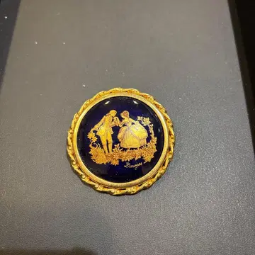 프랑스제 브로치 남녀 그림체 앤티크