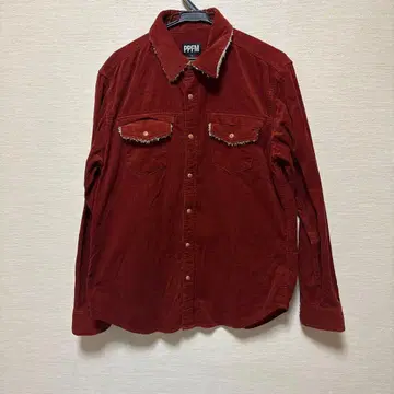 PPFM 코듀로이 셔츠 archive y2k 와인 레드