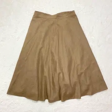 allureville 플레어 스커트/페이크 스웨이드 일본제 허리 턱