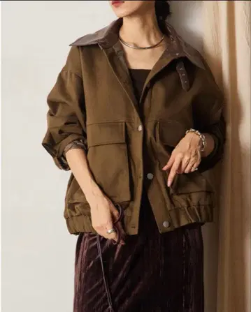 에시카 같은 형태 트윌 오버 사이즈 블루종 루미에르