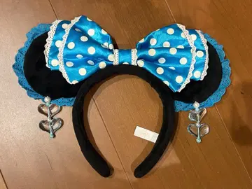 디즈니 미키 귀 머리띠 파란색