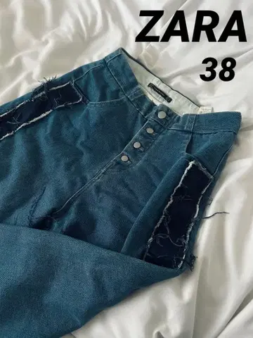 ZARA [레어] 프린지 와이드 데님