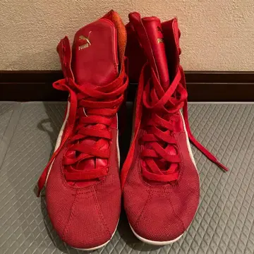 PUMA 레드 스니커즈 UK 3.5