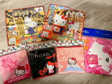 헬로키티 타월 손수건 6개 세트