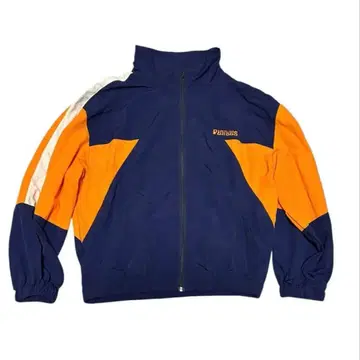 나일론 자켓 컬러 블록 디자인