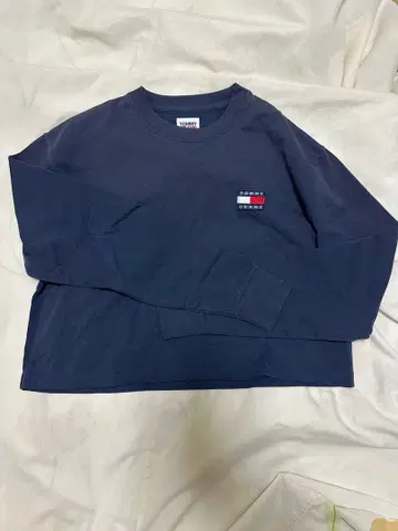 TOMMY JEANS 네이비 긴팔 T셔츠 S