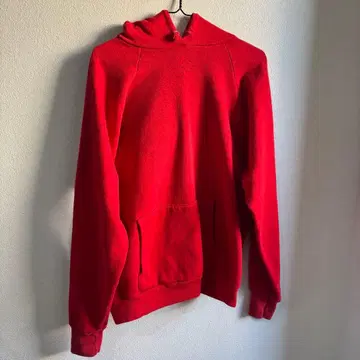 80s USA제 Healthknit 빨간색 후드티 XL 래글런 구택