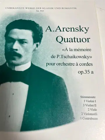 A. Arensky Quatuor op.35a