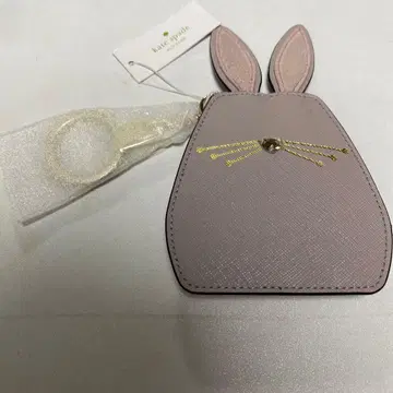 미사용 케이트 스페이드 백참 가죽 토끼 키링 키링
