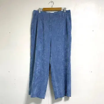 Leilian 코듀로이 팬츠 와이드 팬츠 빅 사이즈