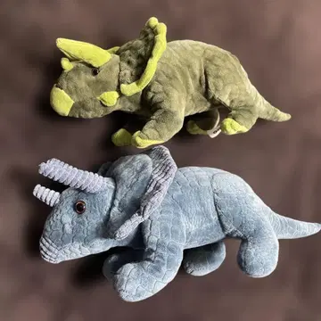 트리케라톱스 봉제 인형 2체 세트