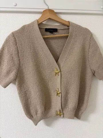 ZARA 베이지 니트 가디건 S
