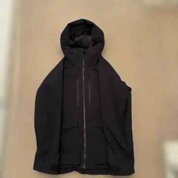 UNIQLO 후드 부착 블랙 다운 자켓 S