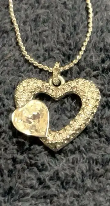 [컨디션 최상] SWAROVSKI 스와로브스키 목걸이 에모션 하트