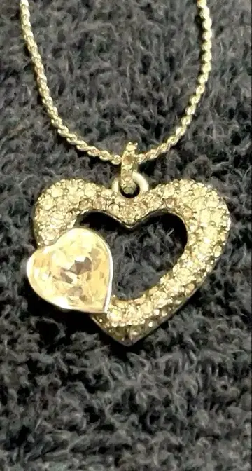 [컨디션 최상] SWAROVSKI 스와로브스키 목걸이 에모션 하트