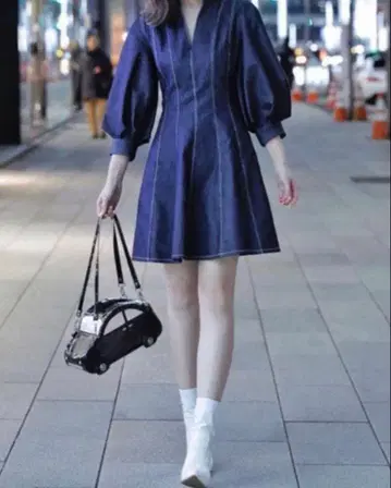 가성비 좋은 상품 릴리 브라운 데님 원피스 사이즈 0