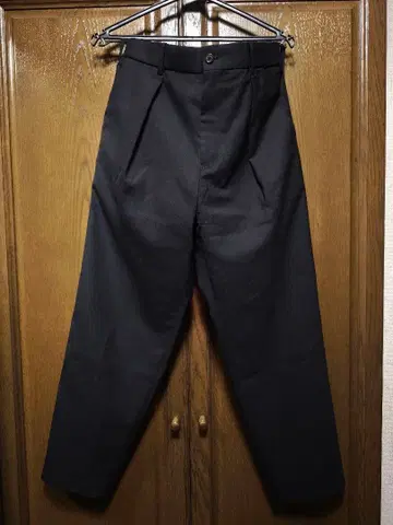 MARKAWARE 울 트로피컬 페그탑 팬츠 사이즈 2 블랙