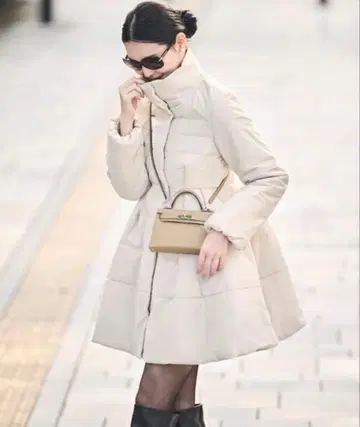 새상품급 루이로에브디크 그로그랭 엘레강스 퀼트 코트 L