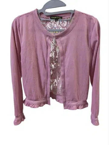 Always Indigo 핑크 긴팔 가디건 S