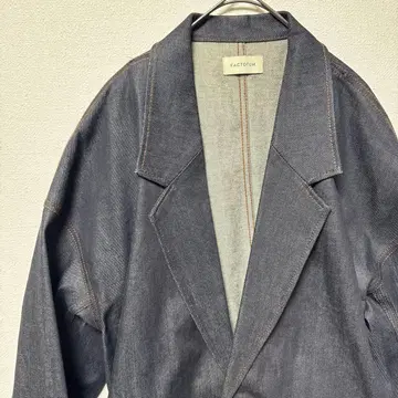 FACTOTUM MB 콜라보 오버사이즈 데님 코트 44