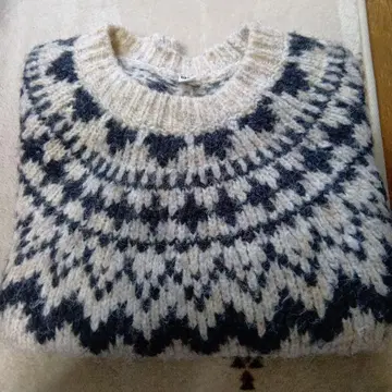 페어아일 패턴 니트 스웨터 2점