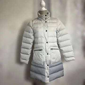 새상품급 에디바우어 그레이 바이컬러 프리미엄 다운 코트 시크