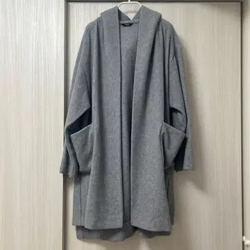 COMME CA 후드 부착 코트