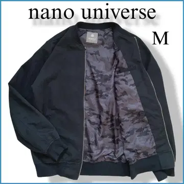 나노 유니버스 집업 블루종 블랙 검정 안감 카모플라주 MA-1 자켓