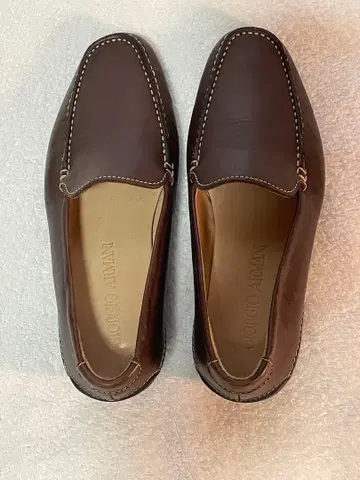 Giorgio Armani 브라운 가죽 로퍼