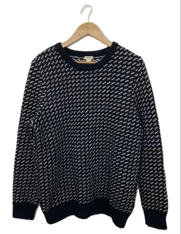 L.L.Bean 네이비/화이트 바즈아이 니트 스웨터 L 사이즈