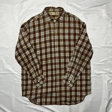 60s Lichfield 유로 빈티지 라이트 플란넬 셔츠 플란넬 셔츠