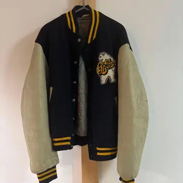 Golden Bear 바시티 자켓 L 네이비/크림
