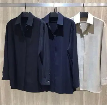 띠어리 블라우스 셔츠 블랙 울