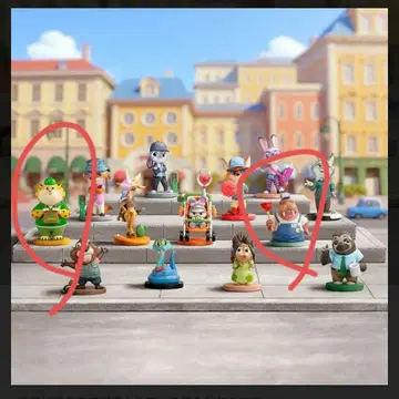 주토피아 2 팝마트 2체 세트 러스 크로우하우저 POP MART