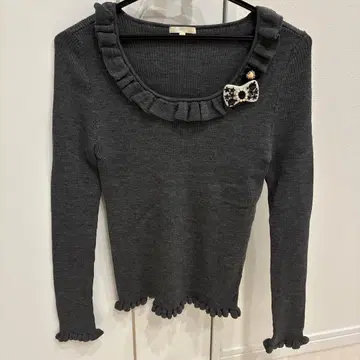 TO BE CHIC 그레이 긴팔 니트 M