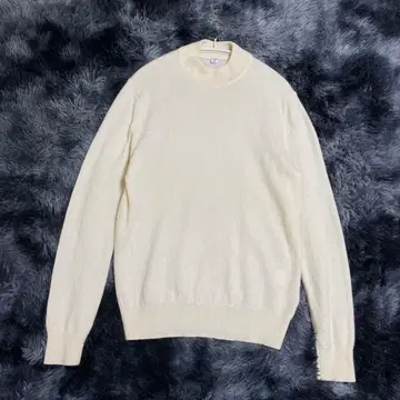 유니클로 캐시미어 100% 니트 스웨터 M 아이보리 남성용