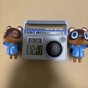 새상품급 동물의 숲 제일복권 라디오형 알람 시계