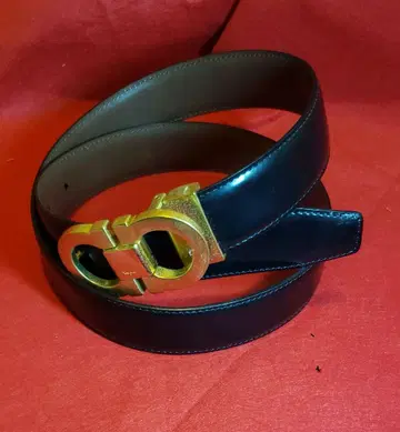 Ferragamo 간치니 버클 천연 가죽 벨트 길이 90cm