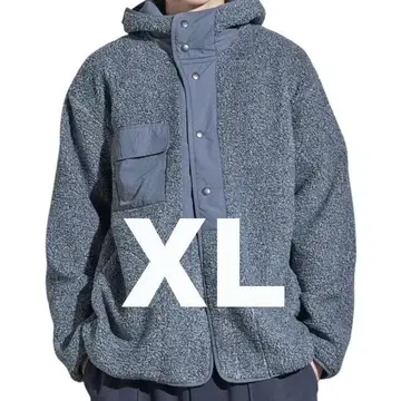 GU ENGINEERED GARMENTS 보아 플리스 스냅 후드티