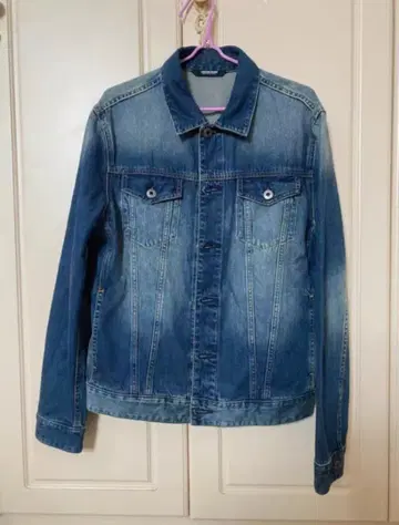 데님 G 버튼 프론트 M