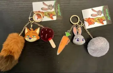 주토피아 입체 참 시마무라 닉 주디 키링