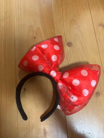 미니 마우스 머리띠 리본