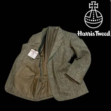 새상품급 해리스 트위드 헤링본 호두 단추 자켓 L 사이즈 상당