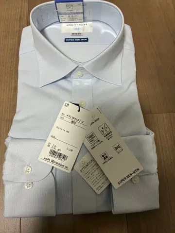 ORIHICA 논아이론 셔츠 사이즈 M (39-80) 미사용 새상품