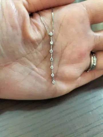 K14 Italiy 다이아몬드 목걸이 다이아 7연 목걸이 반짝반짝