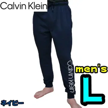 [새상품] 캘빈클라인 스웨트 팬츠 L 남성용 조거 팬츠 네이비